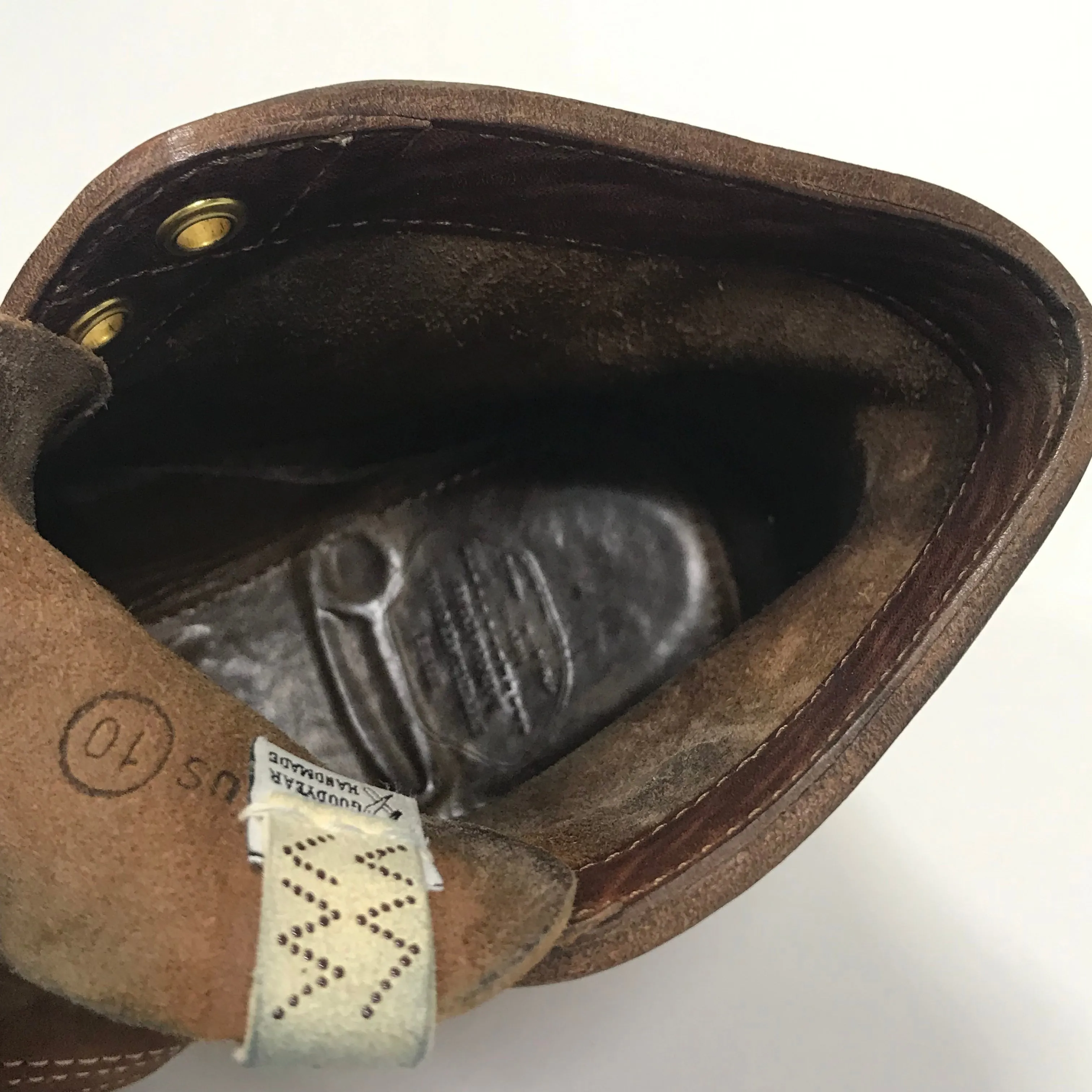 [10] Visvim 18AW Brigadier Boots Mid Folk Leather Brown